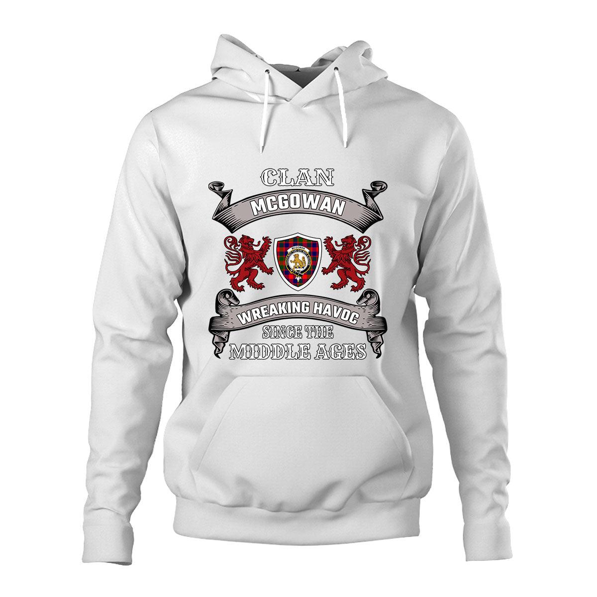 McGowan Family Tartan - 2D Unisex Hoodie