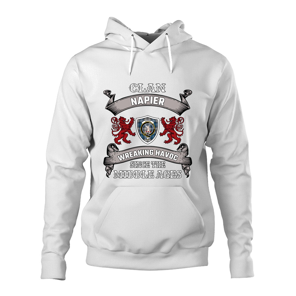 Napier Family Tartan - 2D Unisex Hoodie