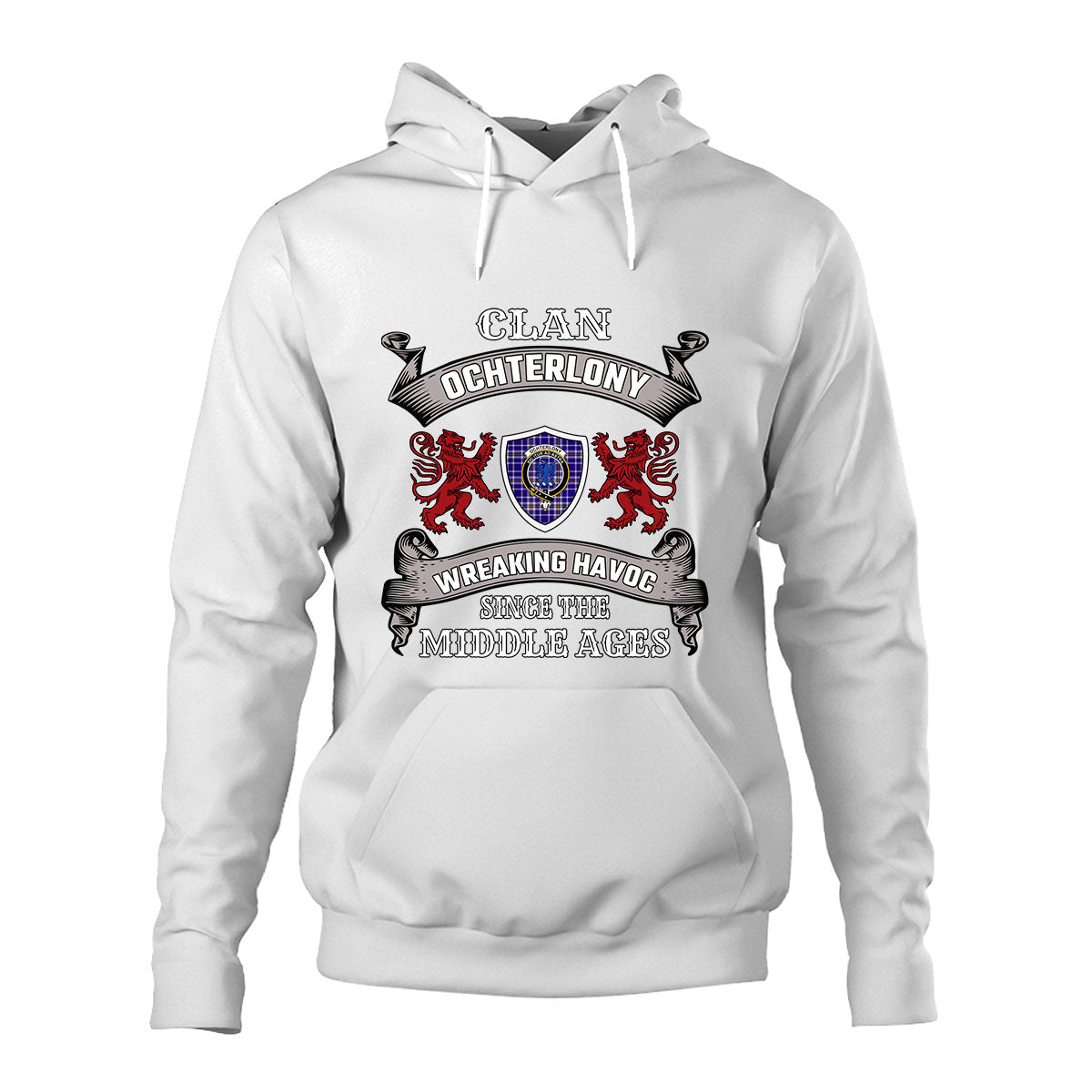 Ochterlony Family Tartan - 2D Unisex Hoodie