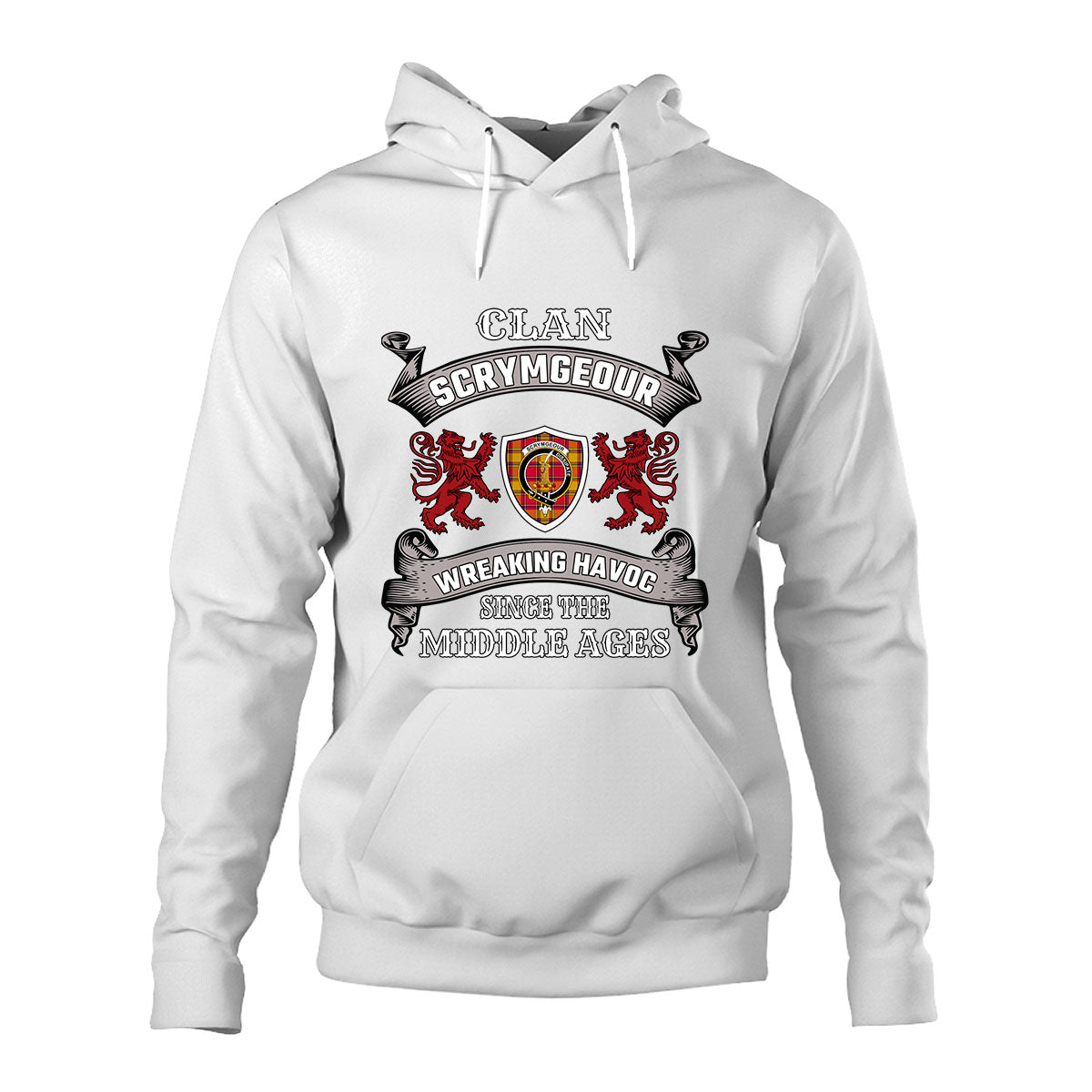 Scrymgeour Family Tartan - 2D Unisex Hoodie