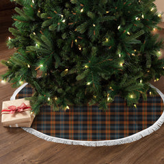 Brown Ancient Tartan Christmas Tree Skirt