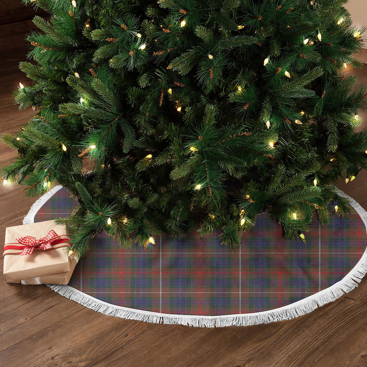 Fraser (of Lovat) Hunting Modern Tartan Christmas Tree Skirt
