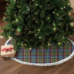 Glass Tartan Christmas Tree Skirt
