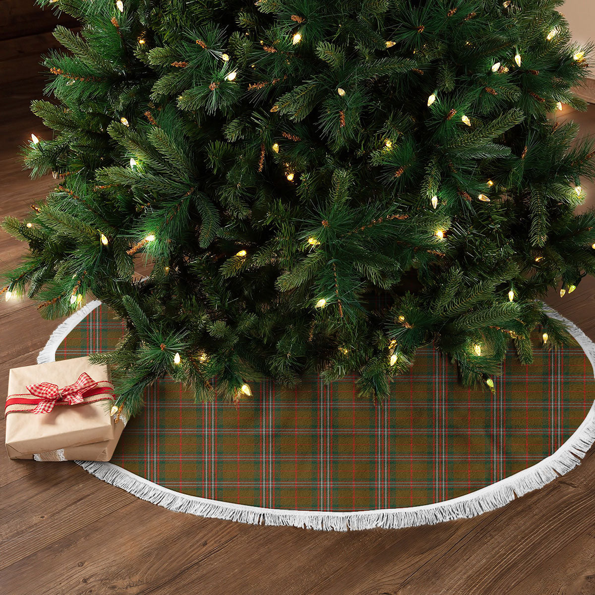 Scott Brown Modern Tartan Christmas Tree Skirt