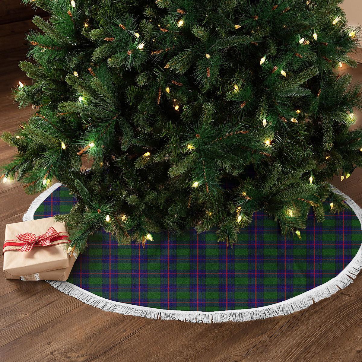 Shaw Modern Tartan Christmas Tree Skirt