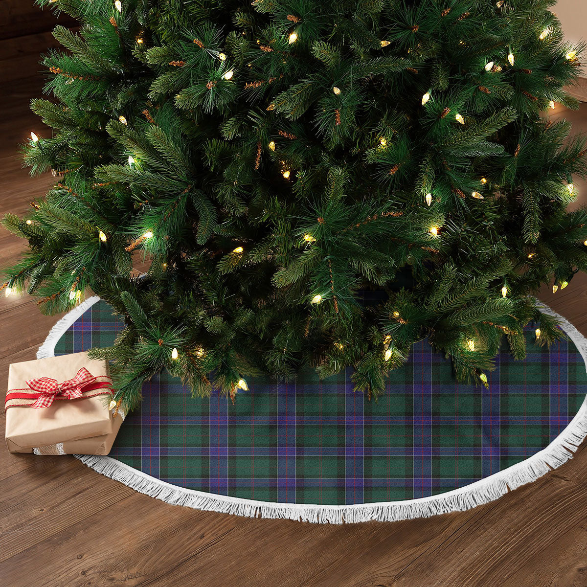 Sinclair Hunting Modern Tartan Christmas Tree Skirt