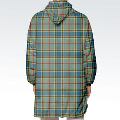 Balfour Blue Tartan Hoodie Blanket