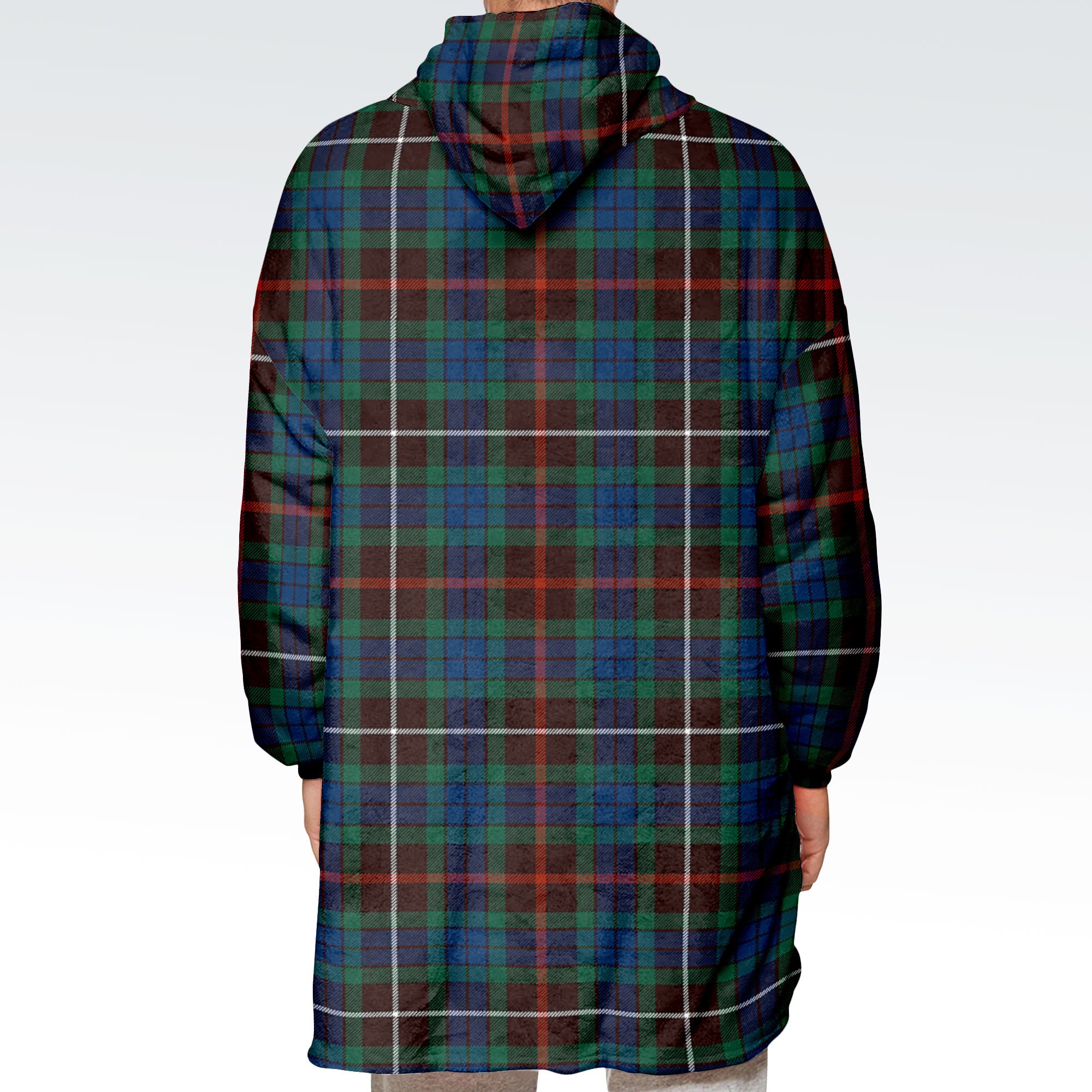 Fraser (of Lovat) Hunting Ancient Tartan Hoodie Blanket