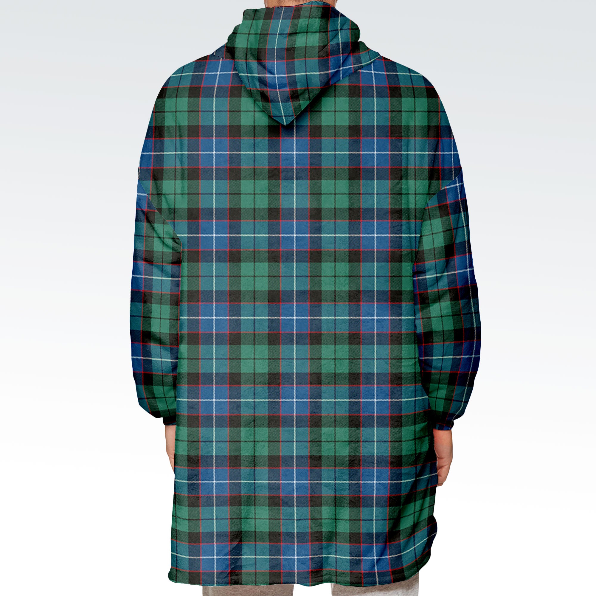 Hunter Ancient Tartan Hoodie Blanket