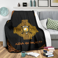 Norvel (or Norvill) Crest Premium Blanket - Black Celtic Cross Style