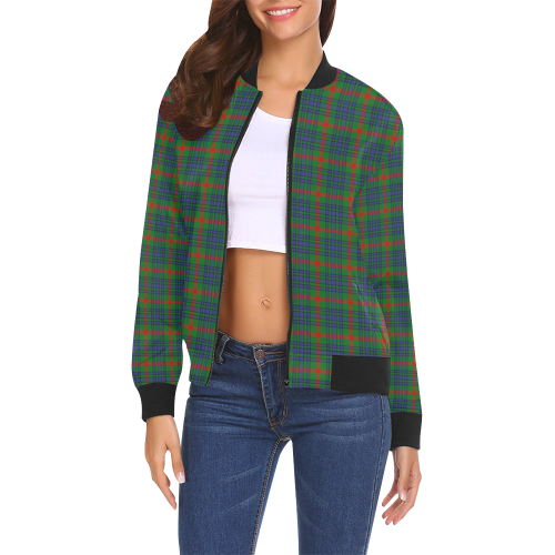 Aiton Family Tartan Crest Bomber Jacket