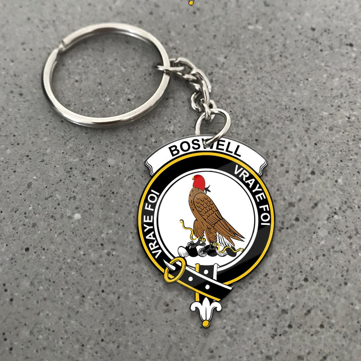Boswell Crest Keychain