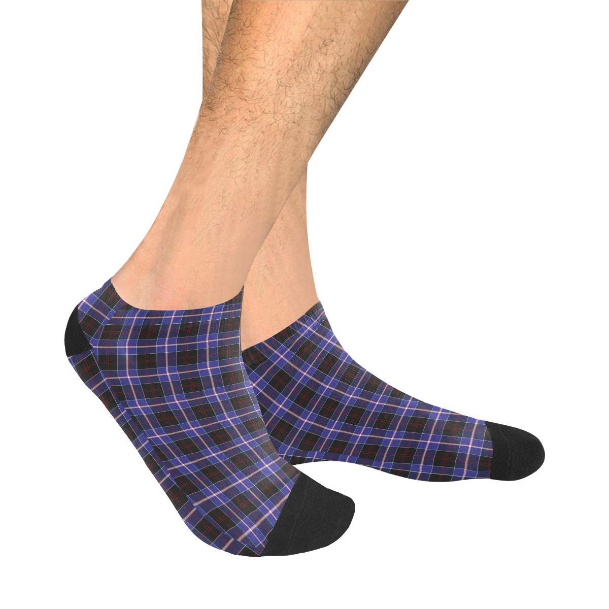 Dunlop Modern Tartan Ankle Socks