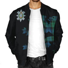 Blackwatch Ancient Tartan Bomber Jacket Lion & Thistle