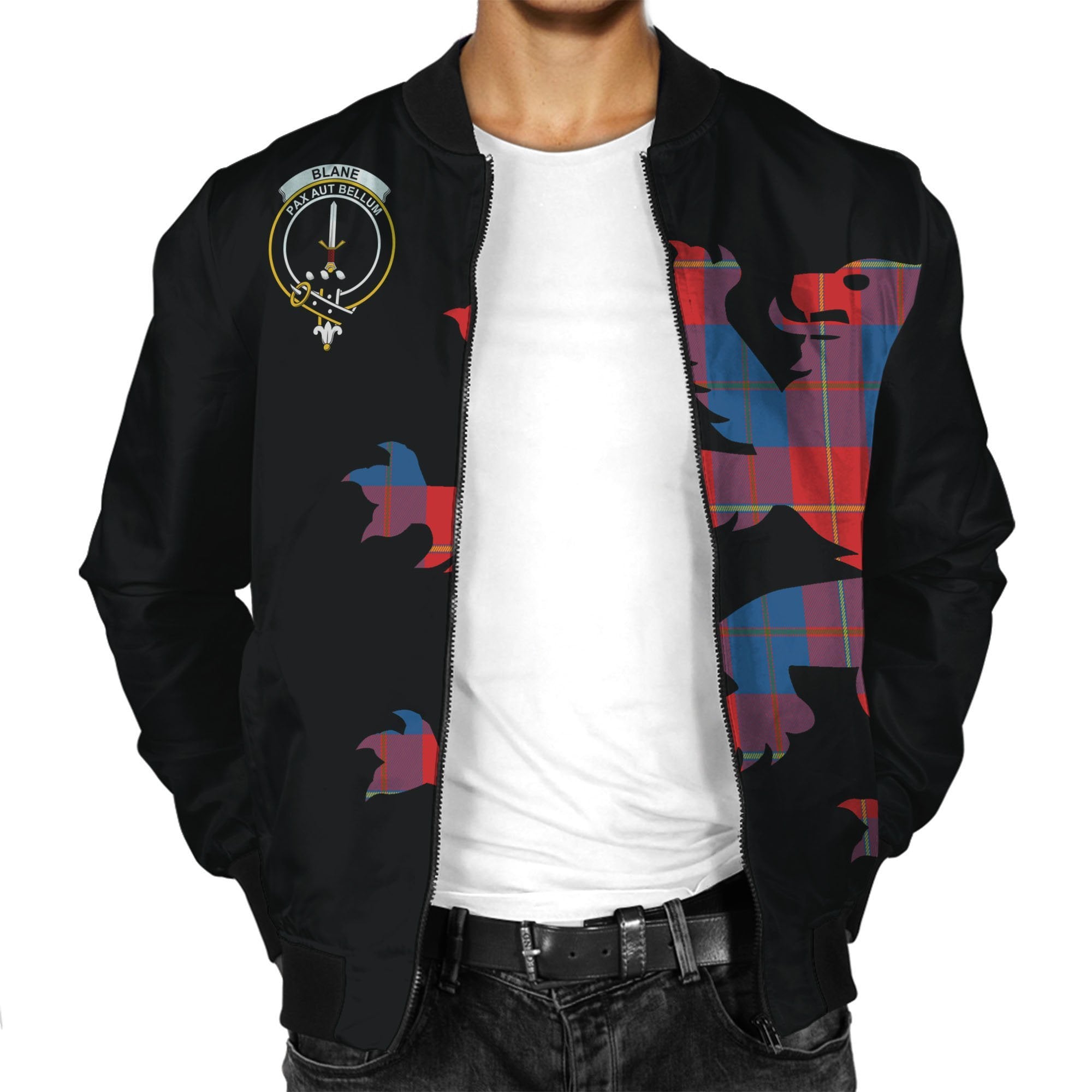 Blane Tartan Bomber Jacket Lion & Thistle