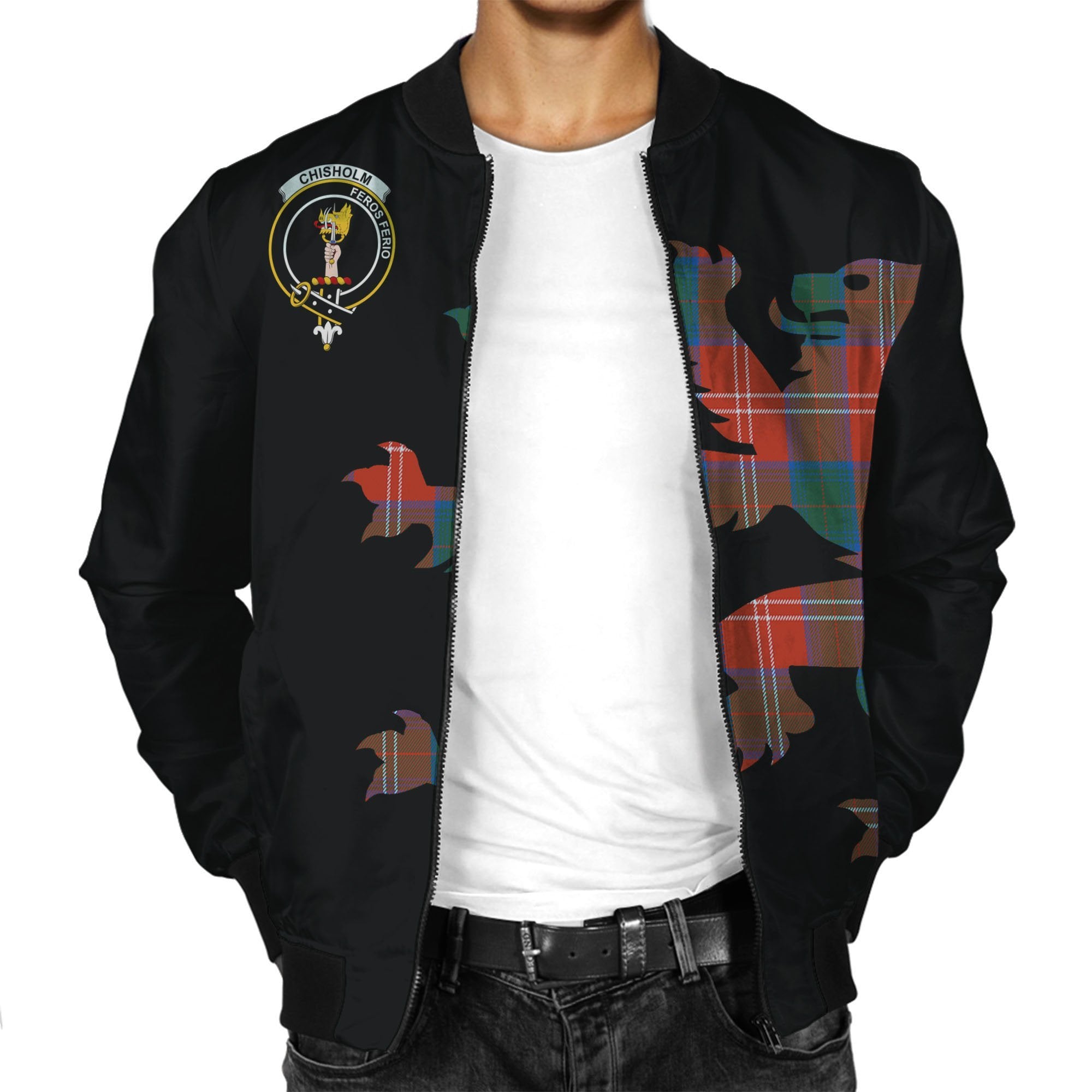 Chisholm Tartan Bomber Jacket Lion & Thistle