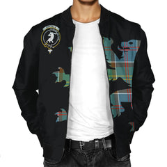 Colville Tartan Bomber Jacket Lion & Thistle