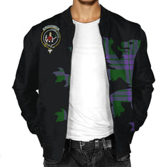 Elphinstone Tartan Bomber Jacket Lion & Thistle