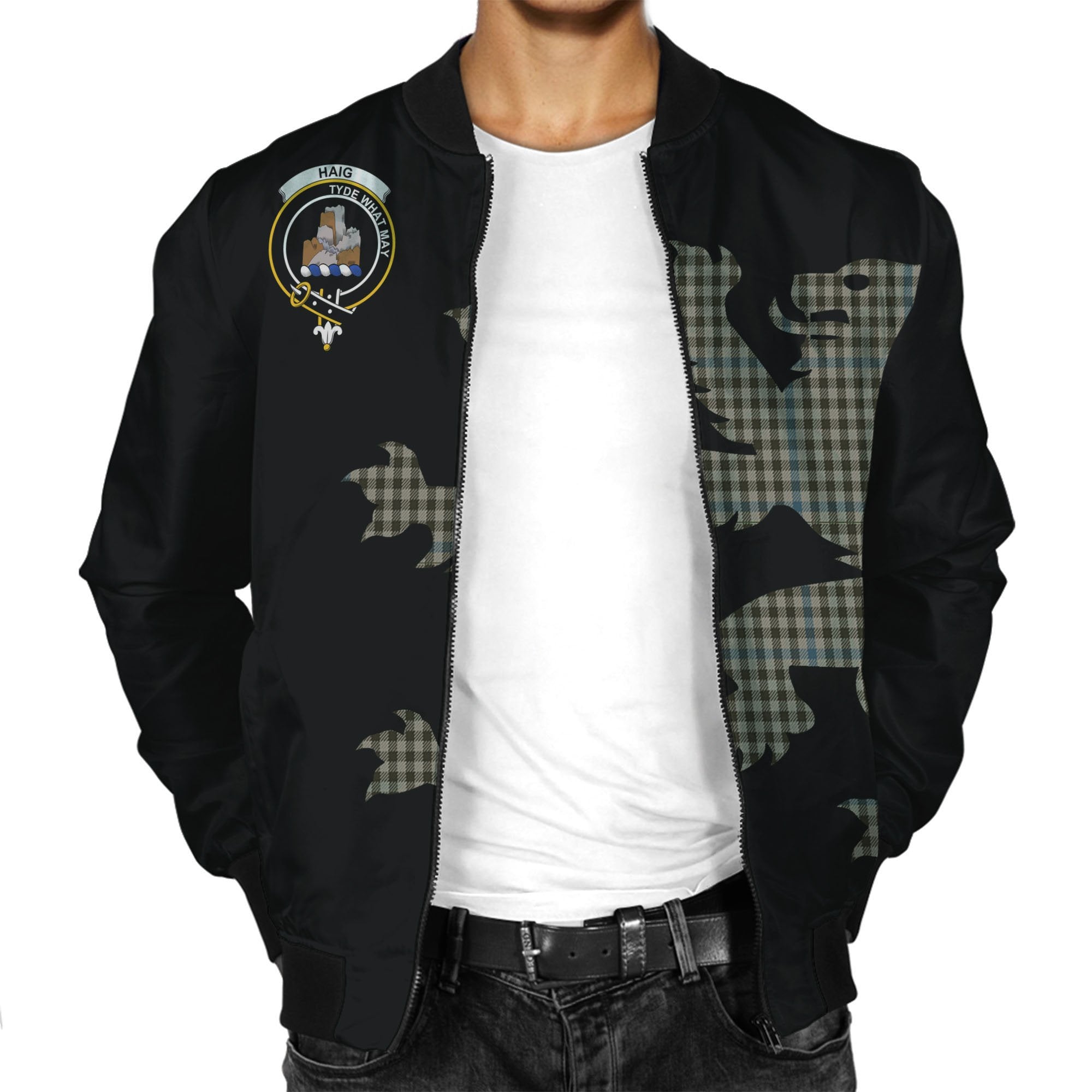 Haig Tartan Bomber Jacket Lion & Thistle