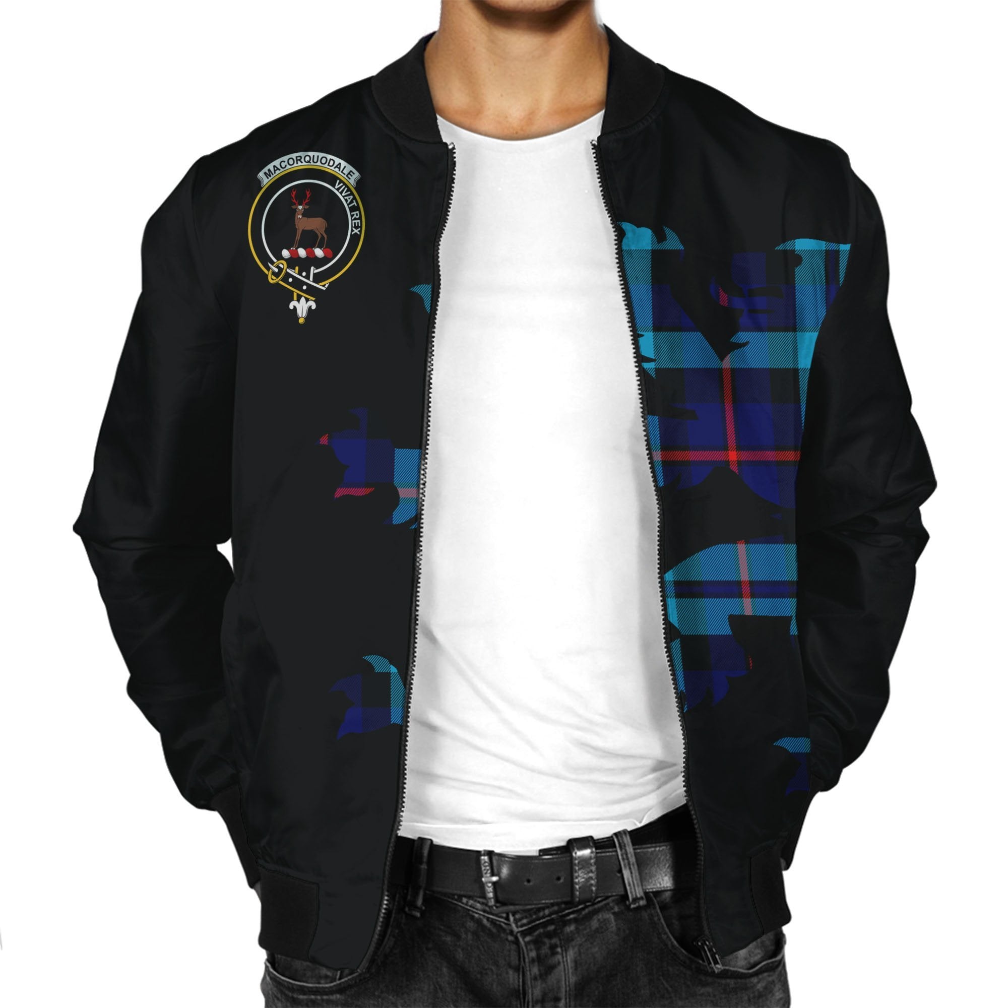 MacCorquodale Tartan Bomber Jacket Lion & Thistle