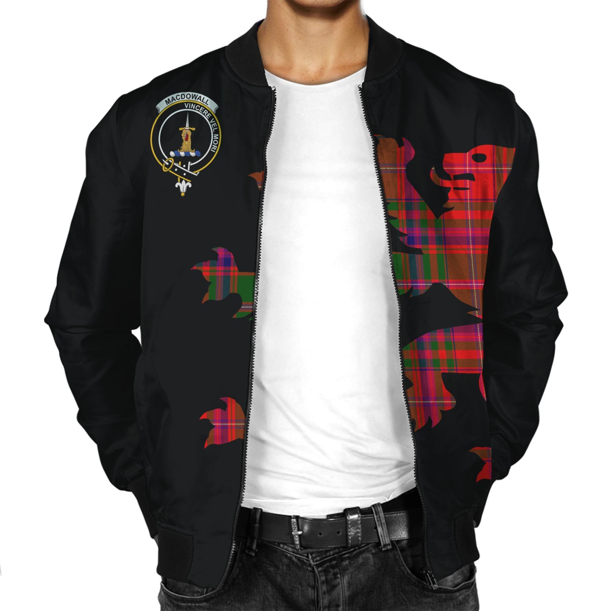 MacDowall Tartan Bomber Jacket Lion & Thistle