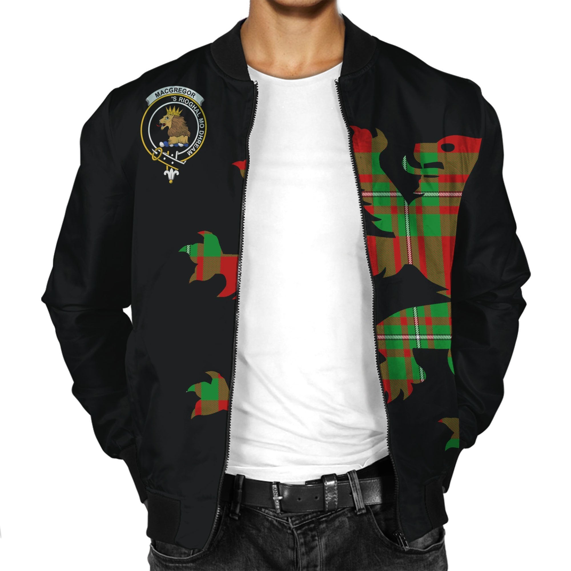 MacGregor Tartan Bomber Jacket Lion & Thistle
