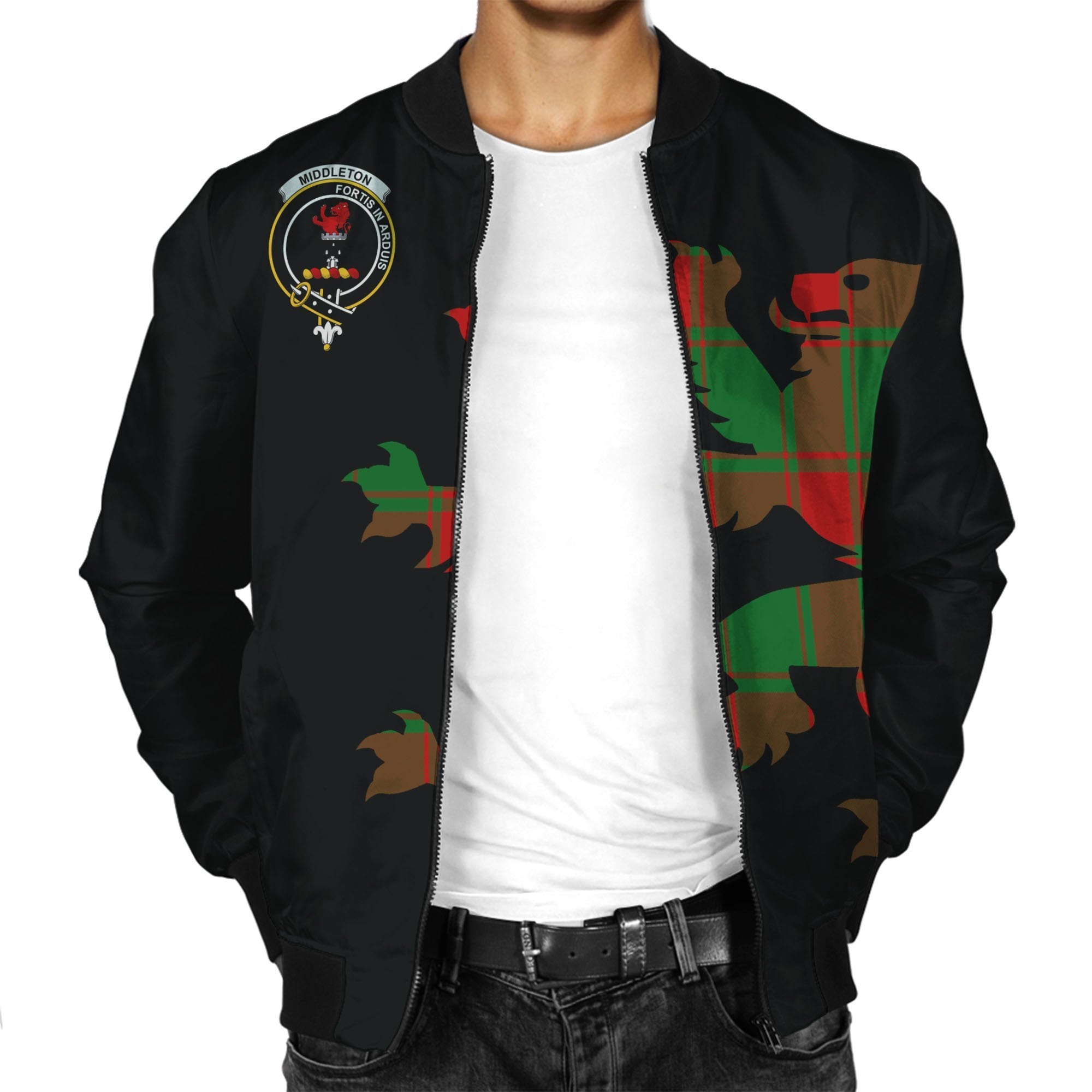 Middleton Tartan Bomber Jacket Lion & Thistle