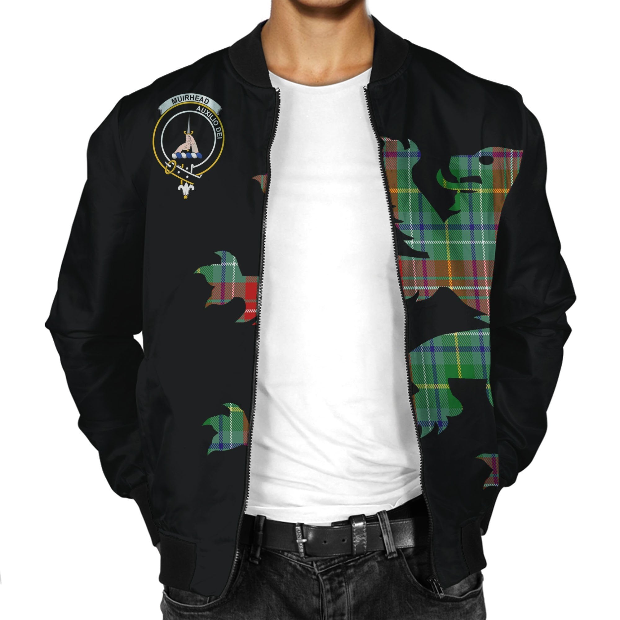 Muirhead Tartan Bomber Jacket Lion & Thistle