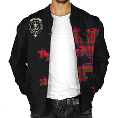 Murray (of Dysart) Tartan Bomber Jacket Lion & Thistle