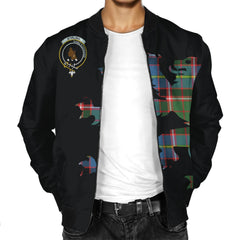 Stirling (of Keir) Tartan Bomber Jacket Lion & Thistle