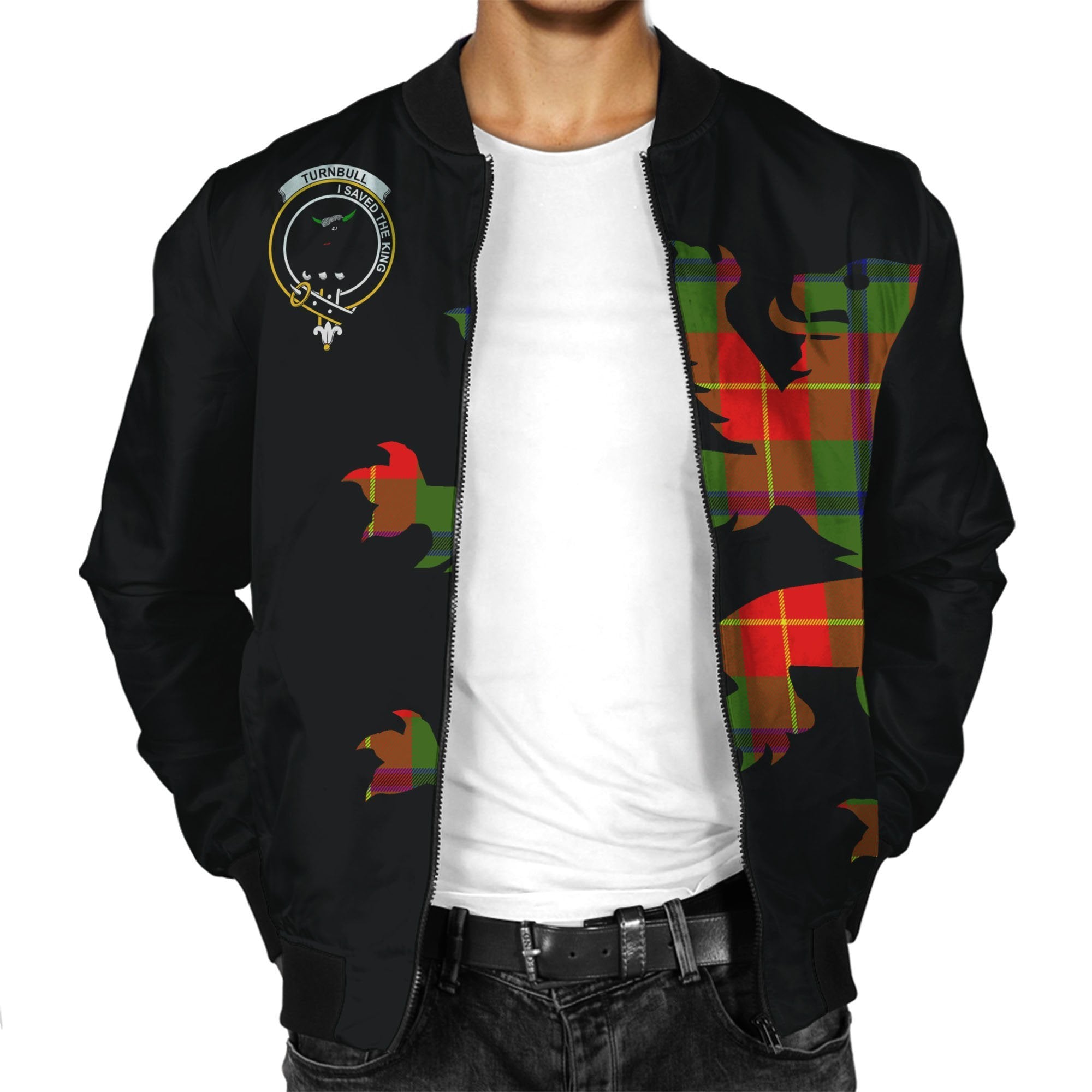 Turnbull Tartan Bomber Jacket Lion & Thistle