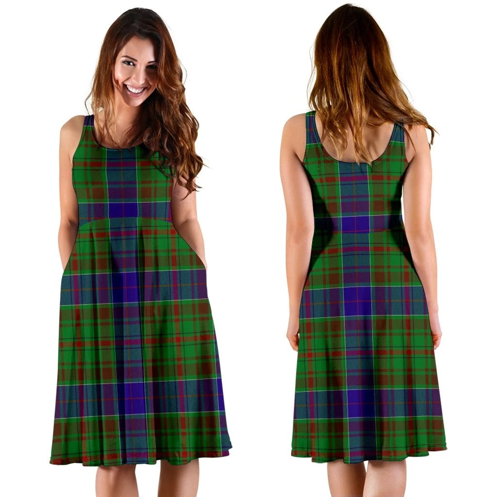 Adam Family Tartan Midi Dress