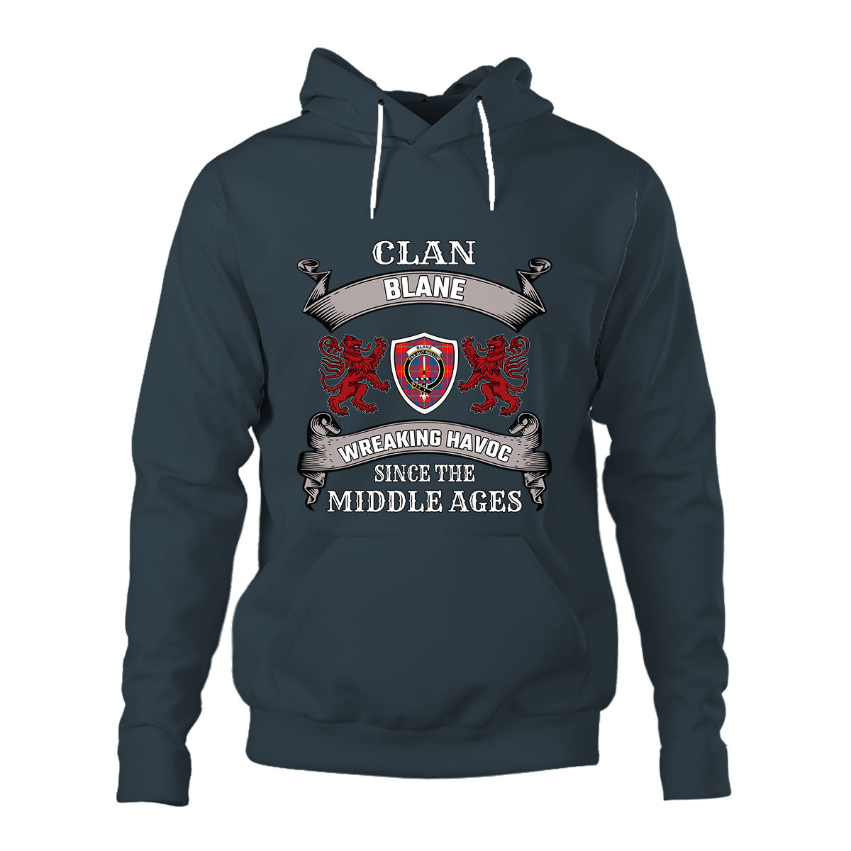 Blane Family Tartan - 2D Unisex Hoodie