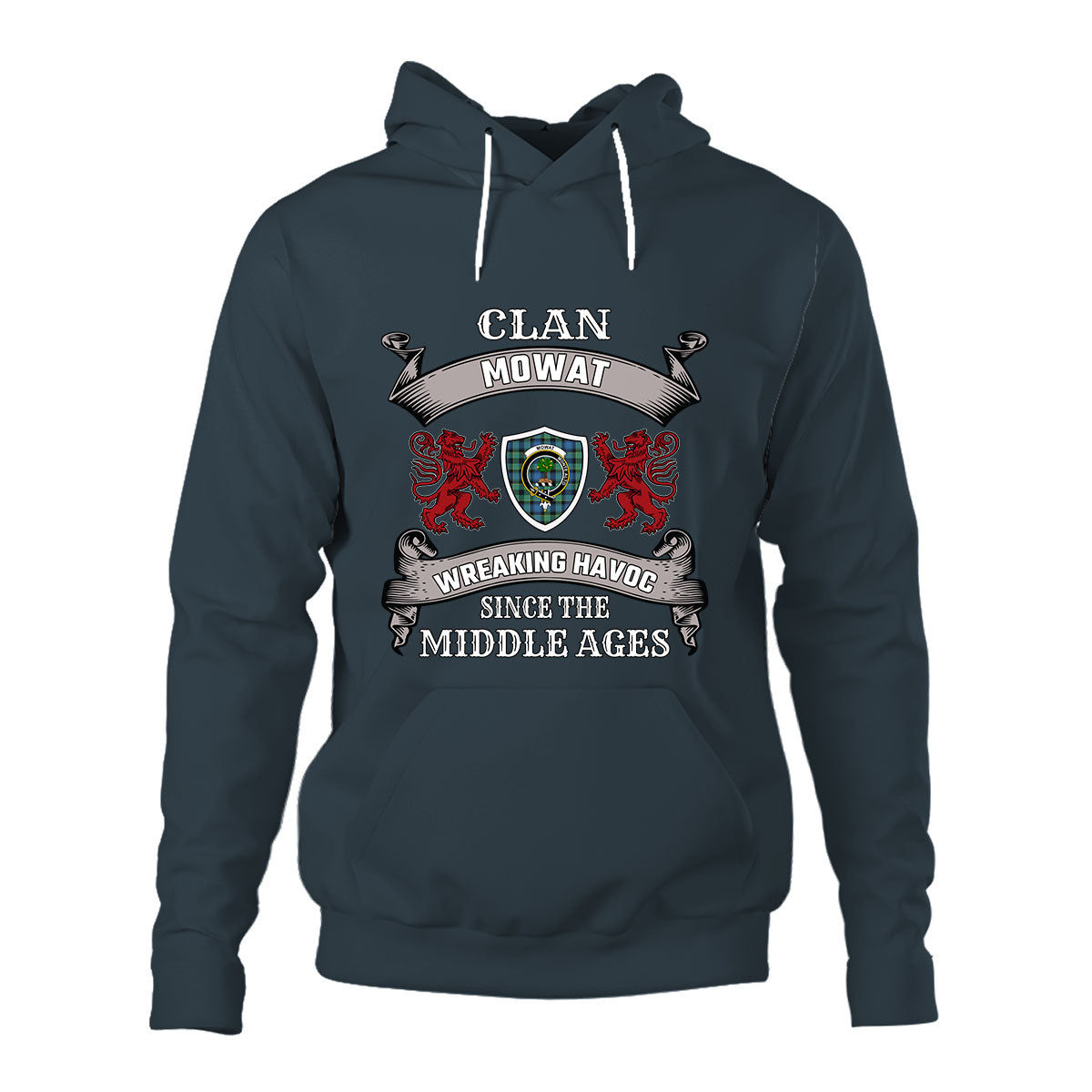 Mowat Family Tartan - 2D Unisex Hoodie