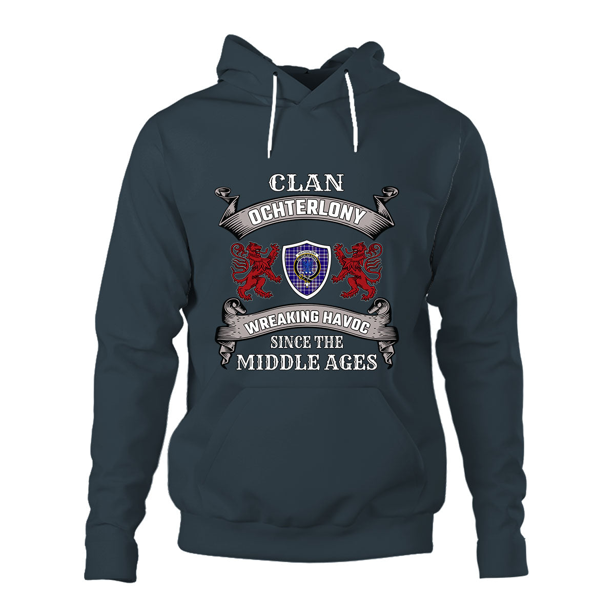 Ochterlony Family Tartan - 2D Unisex Hoodie
