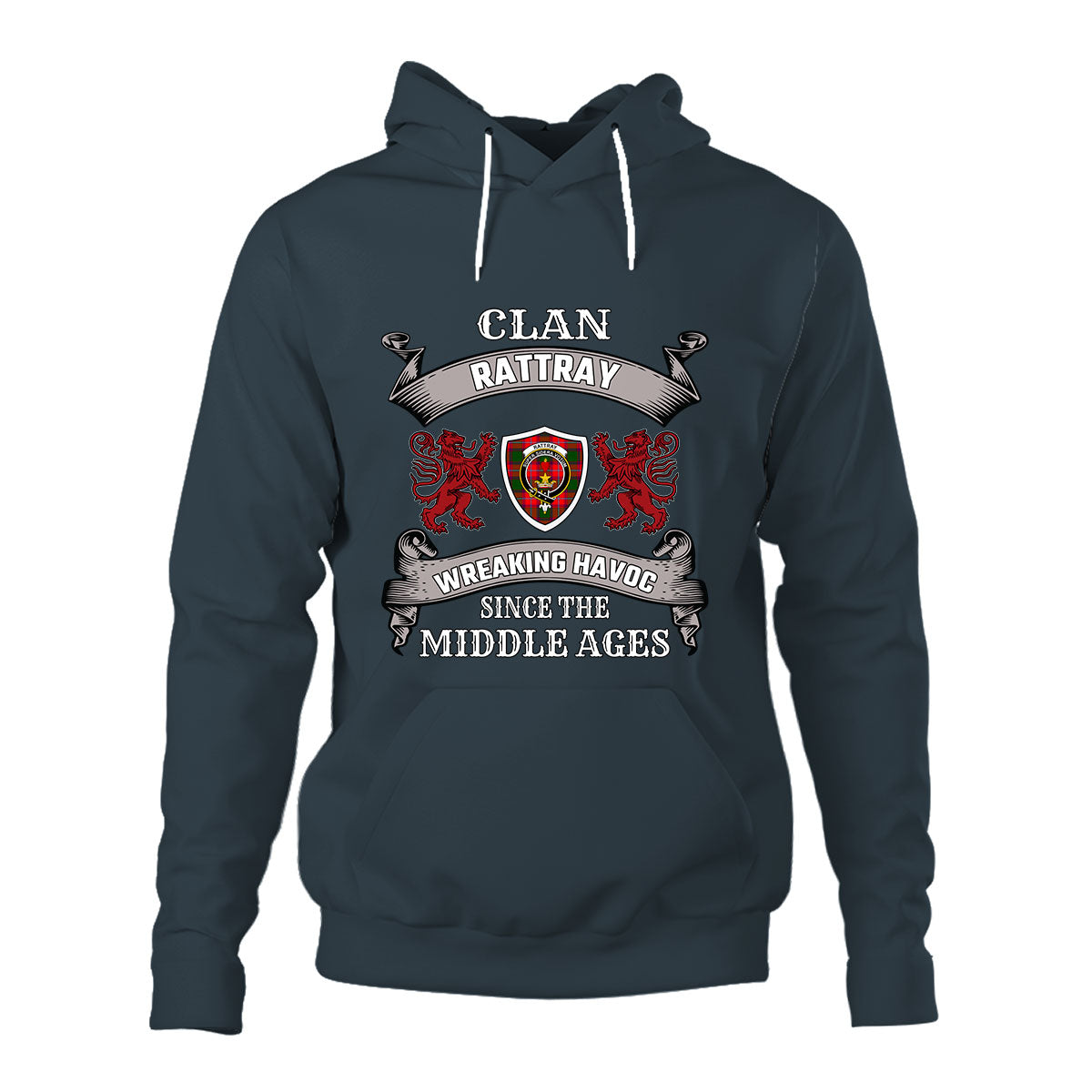 Rattray Family Tartan - 2D Unisex Hoodie