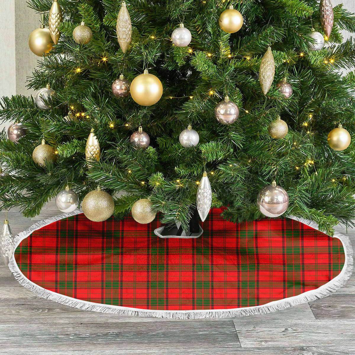 Adair Modern Tartan Christmas Tree Skirt