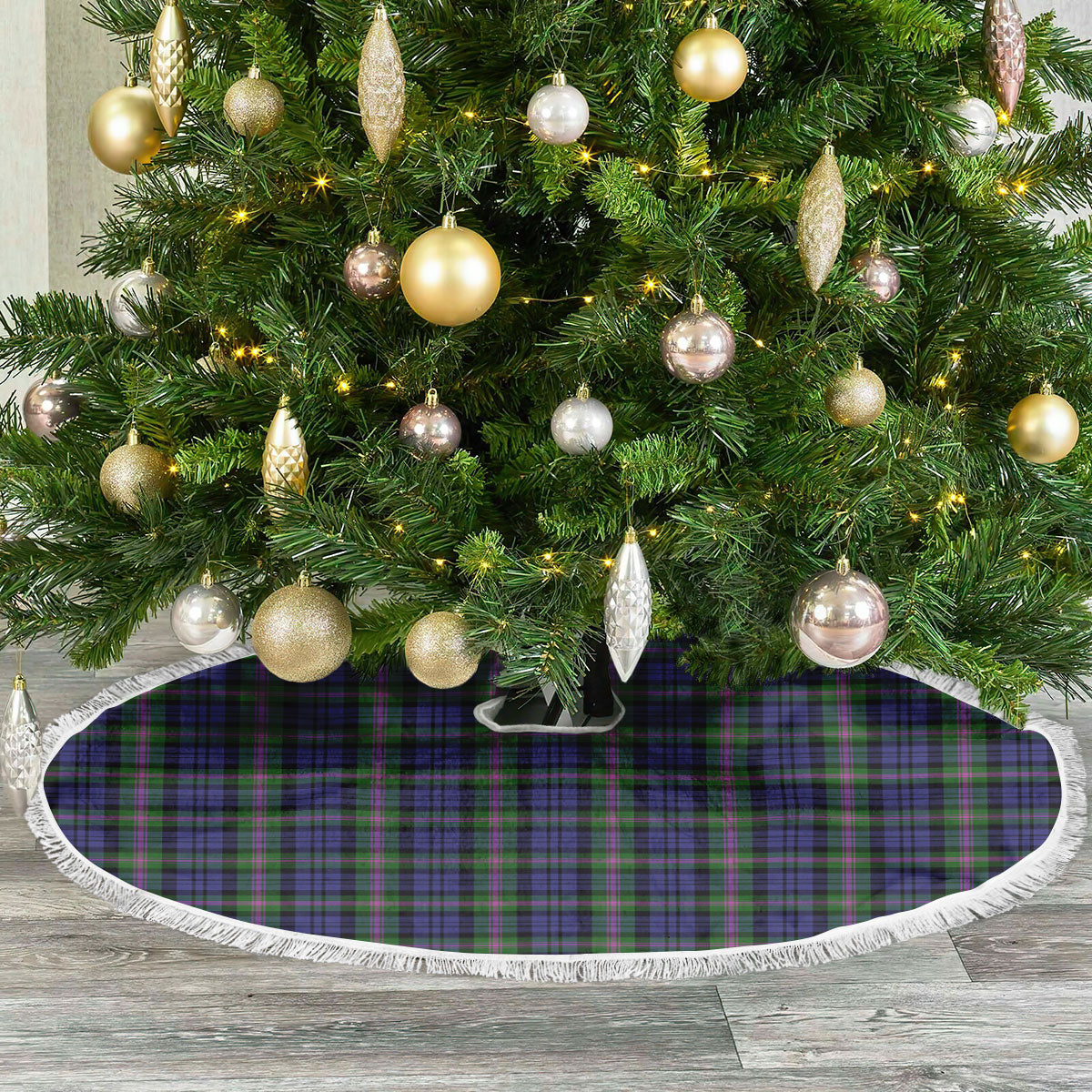 Baird Modern Tartan Christmas Tree Skirt