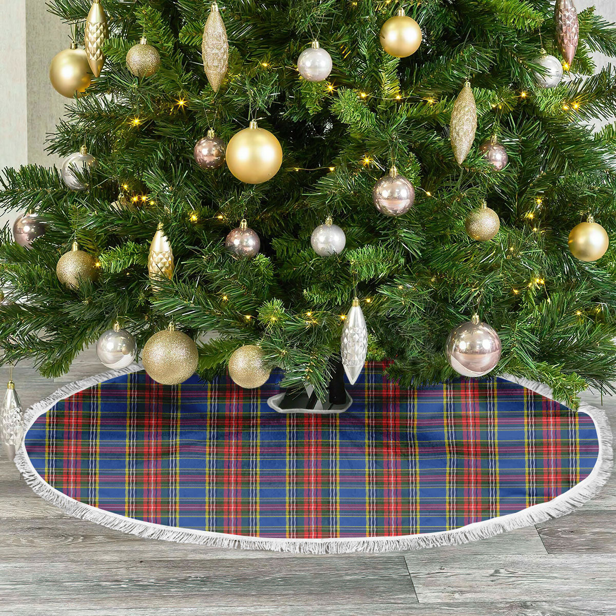 Beaton Modern Tartan Christmas Tree Skirt
