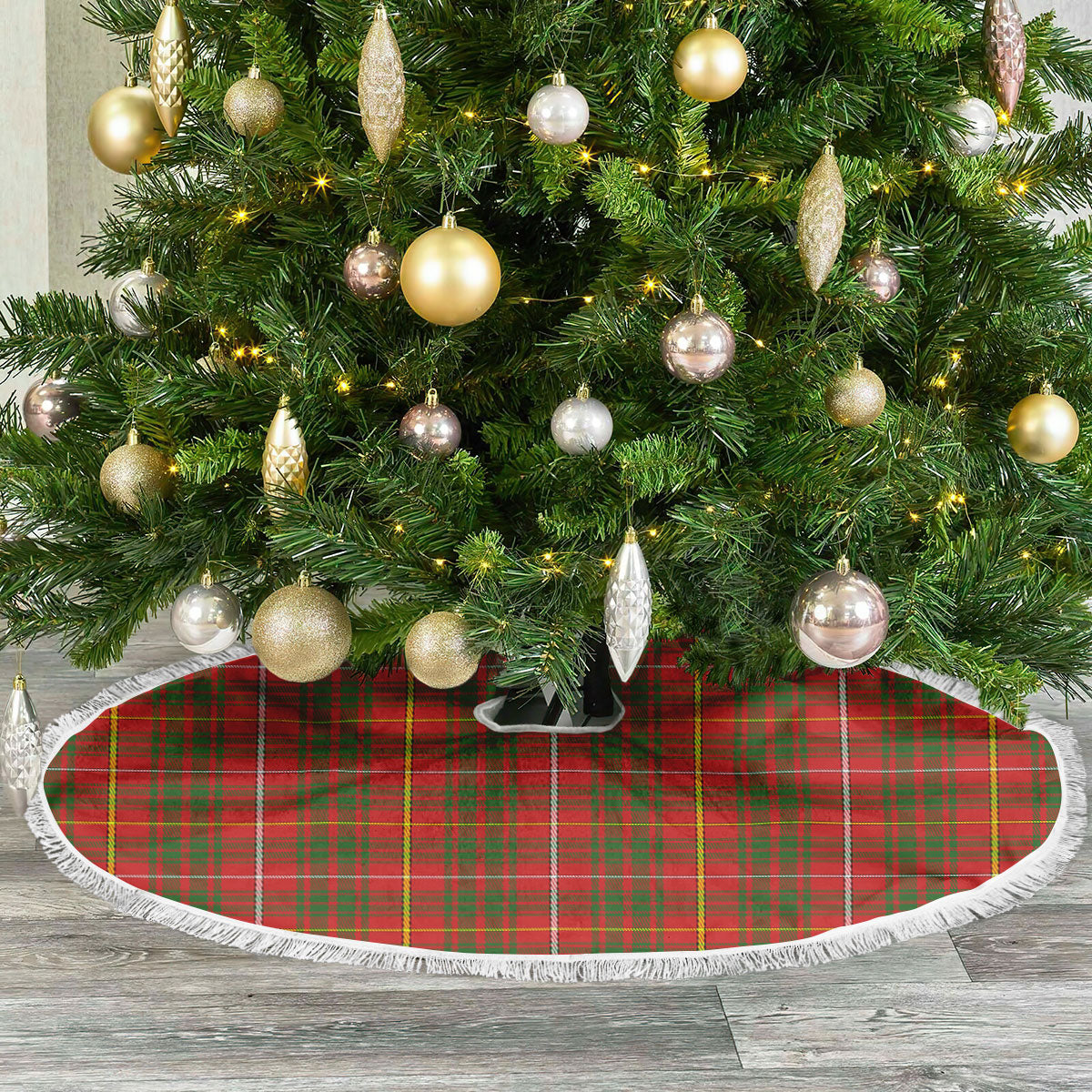 Bruce Modern Tartan Christmas Tree Skirt