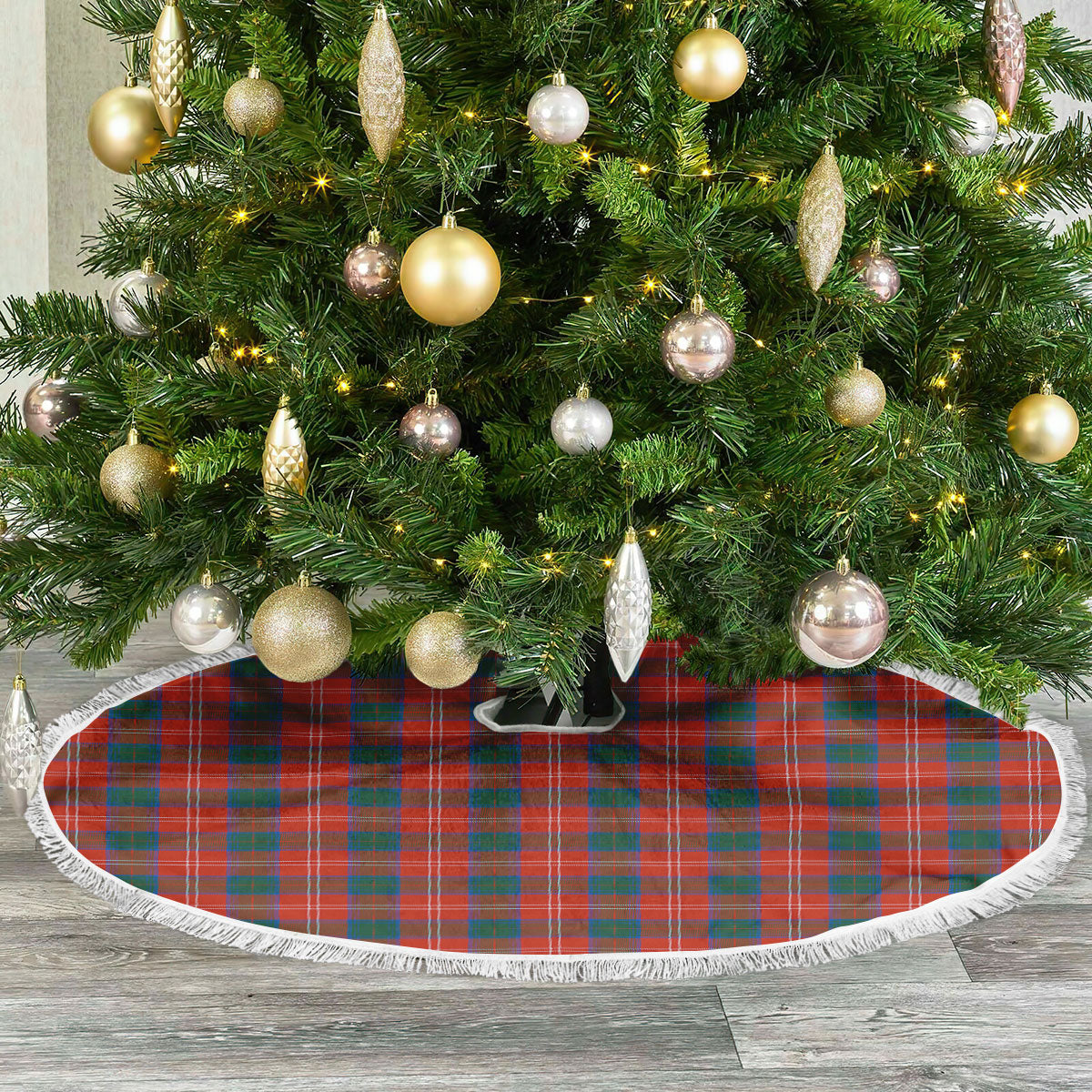 Chisholm Ancient Tartan Christmas Tree Skirt