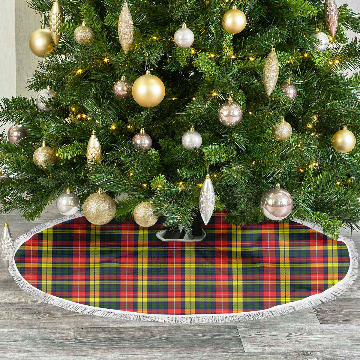 Dewar Tartan Christmas Tree Skirt