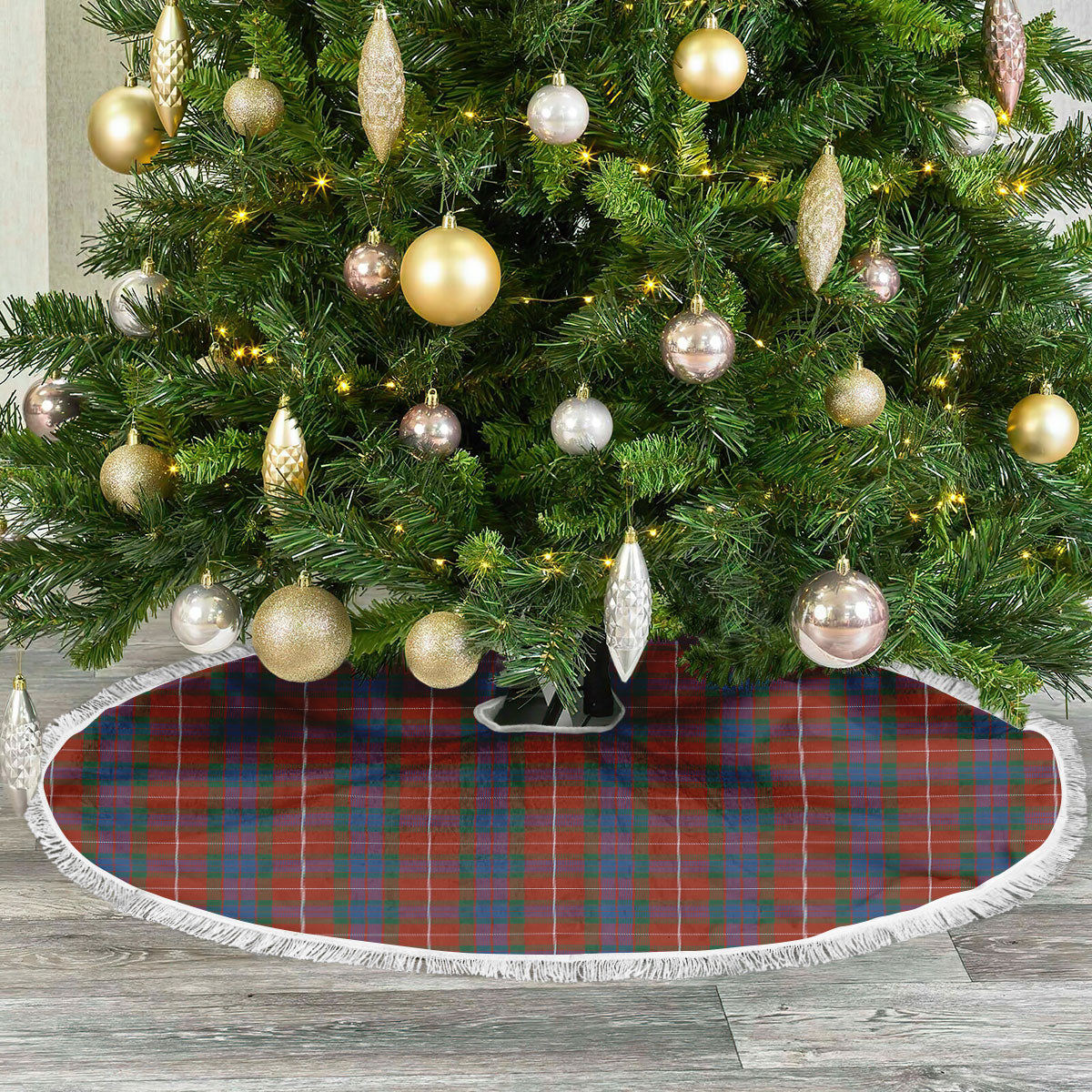 Fraser (of Lovat) Ancient Tartan Christmas Tree Skirt
