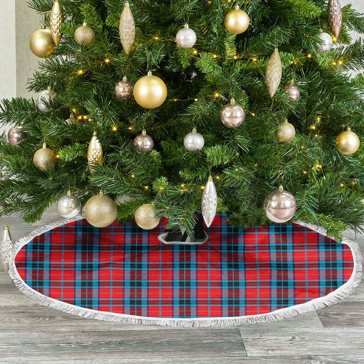 MacTavish Modern Tartan Christmas Tree Skirt