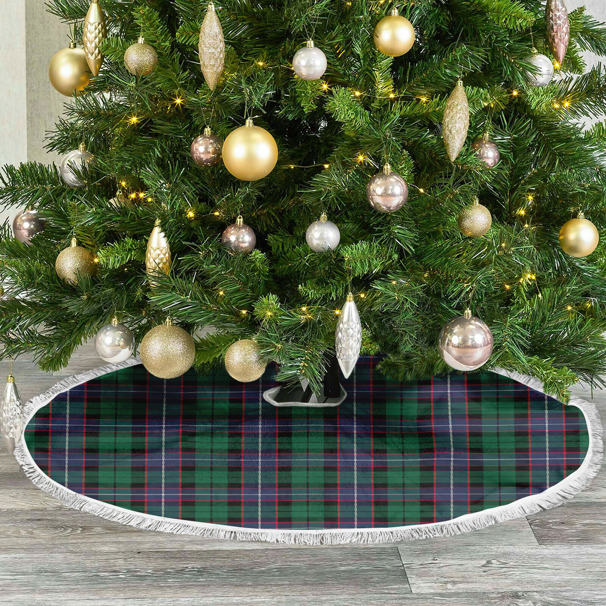 Mitchell Modern Tartan Christmas Tree Skirt