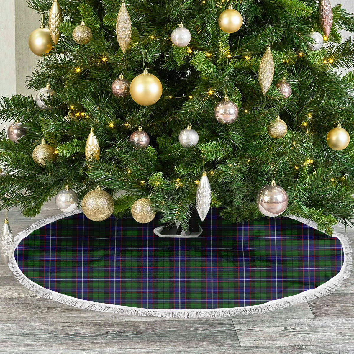 Russell Modern Tartan Christmas Tree Skirt