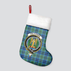 Falconer Tartan Crest Christmas Stocking