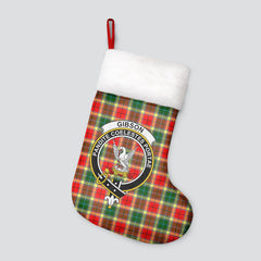 Gibson Tartan Crest Christmas Stocking