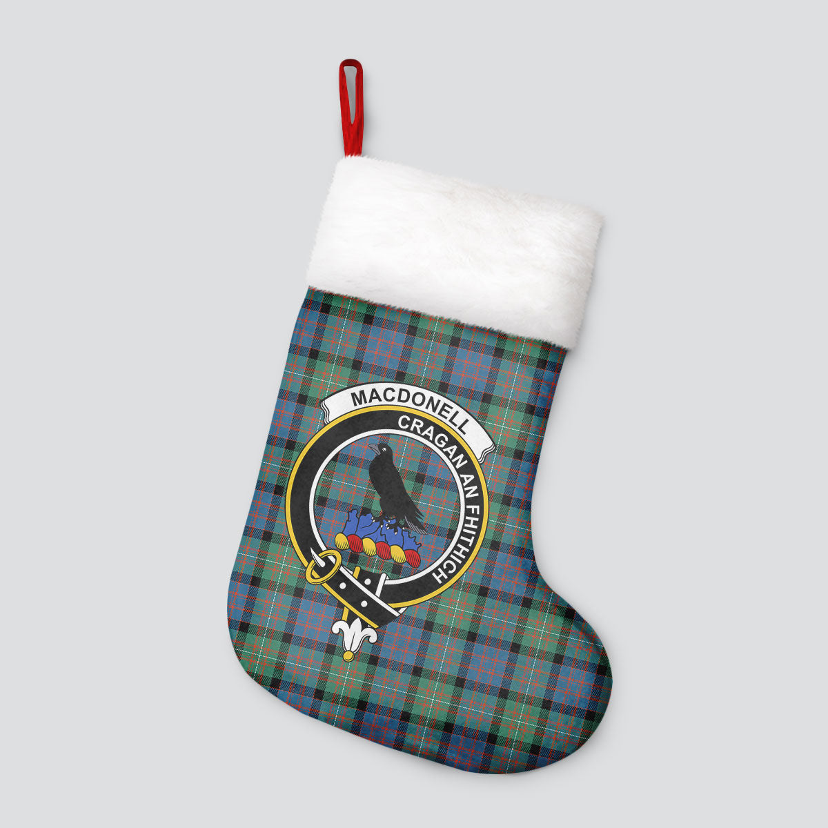 MacDonnell of Glengarry Ancient Tartan Crest Christmas Stocking