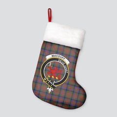 MacDuff Hunting Modern Tartan Crest Christmas Stocking